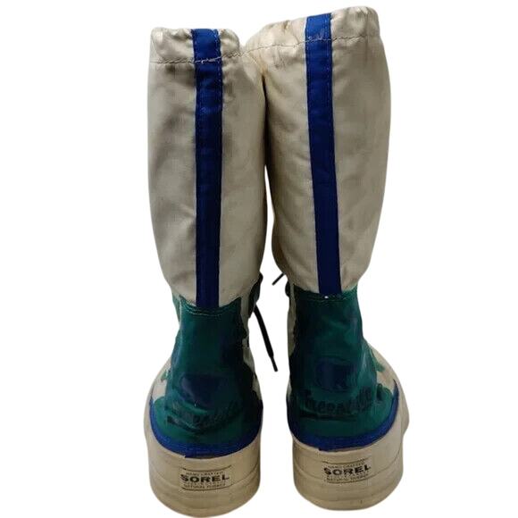 Vintage Sorel Multicolor Lace Up Snow Boots Size 8 - Picture 4 of 9